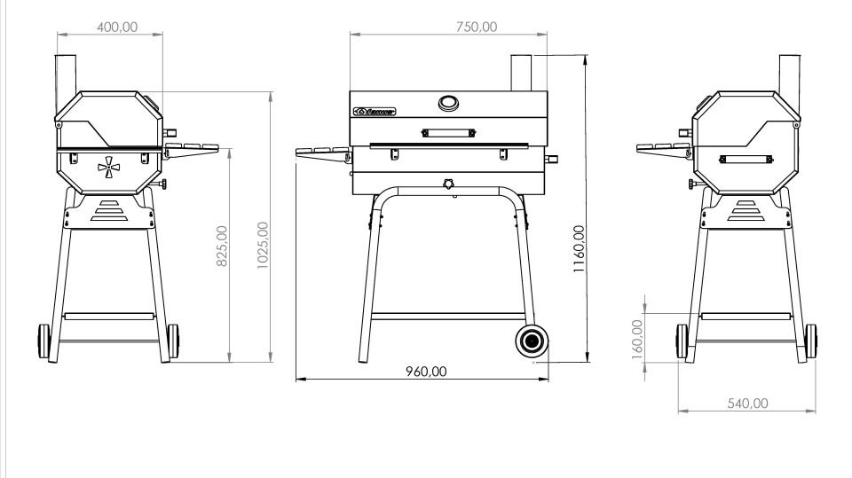 Fanus B75 Barbekü Mangal