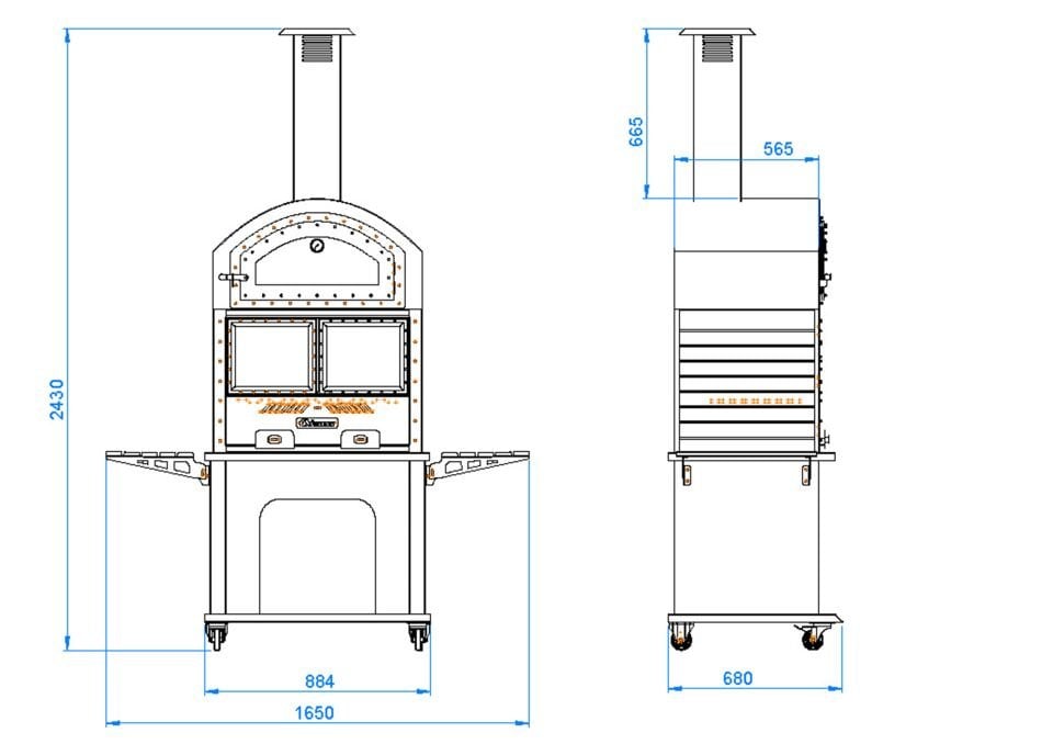Fanus B 200 Fırınlı Barbekü